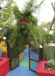 The low entrance in Adeline's garden says "kids only" (or maybe also those young at heart)