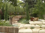 Dan Piper's garden featured lots of stone, but it was well-balanced by the planting