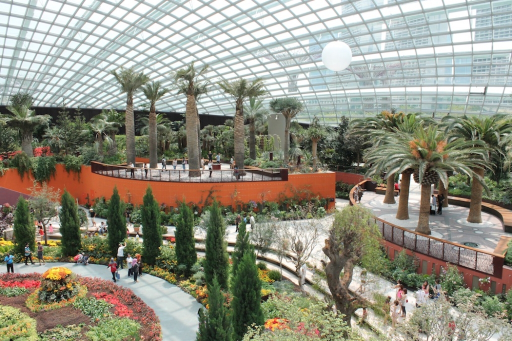 Inside the Flower Dome