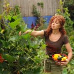 Jane Griffiths in her garden (1)