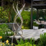 Sublime-Garden-Design-at-the-Northwest-Flower-and-Garden-Show-2013 Kismet sculpture by Terra Sculpture