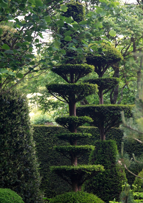 7. Shishkabob topiary in Jardins de Castillion