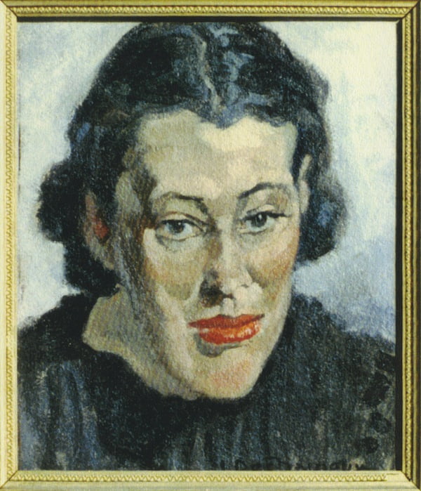 Kitty Henry, portrait by Lucien Dechaineux (Jack Buzelin private collection)