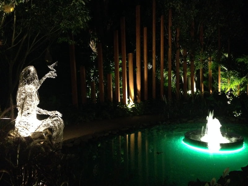 Night lighting in Singapore garden Design John Tan and Raymond Toh
