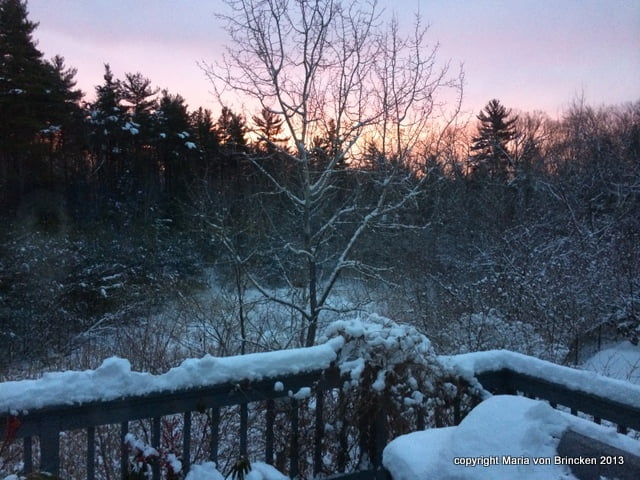 Dawn, 2 days after the snowfall