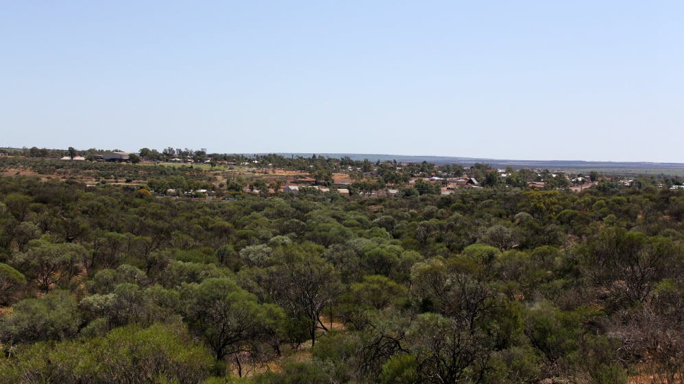 Town of Mullewa from the nearby lookout