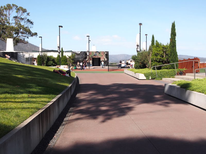 MONA - walkway and tennis court
