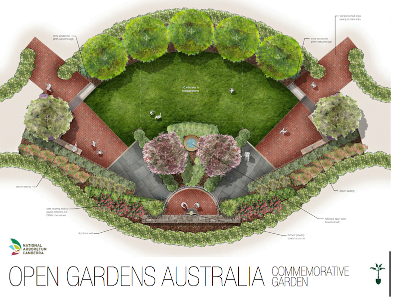 Open Gardens Australia commemorative garden Design Neil Hobbs