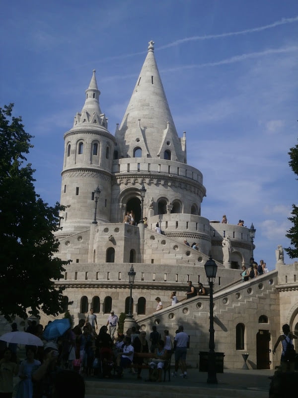 While this may look like a set from a Disney movie, it's known as the Fisherman's Bastion and offers incredible views of Budapest