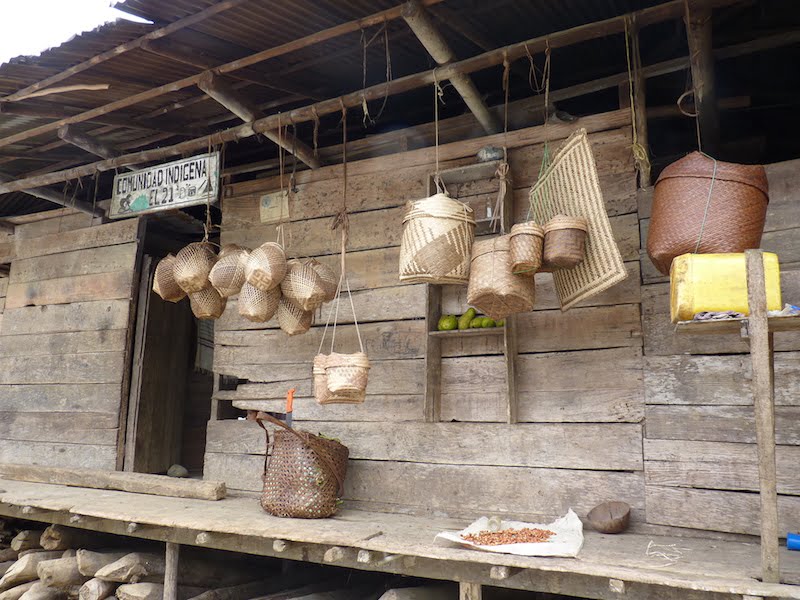 Embera baskets in the Choco bioregion