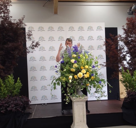 Leon Kluge at the launch of the New Zealand Flower and Garden Show