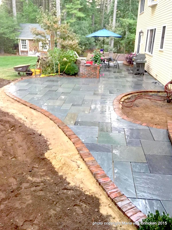 Paving complete on the new patio extension